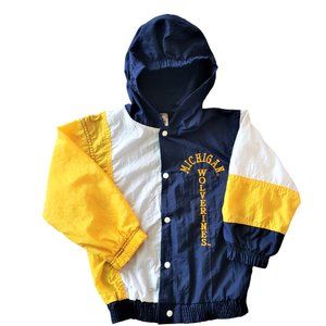 Michigan Wolverines Kid's Windbreaker Jacket - Size 4 - Unisex - Rare - …
